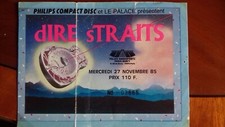 Place de concert Dire Straits Bercy 27 novembre 1985. Bon état.