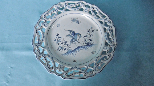 Assiette ajouree ceramique - assiette,