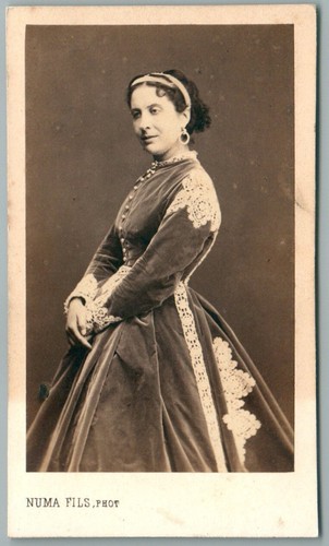 Cdv 1865 maria favart - cdv, favart,
