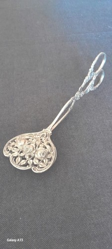 Pince gateaux argent - pince,