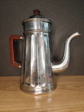 Ancienne grande cafetière TOURNUS UNIS FRANCE 2 EN ALUMINIUM PUR avec poignée