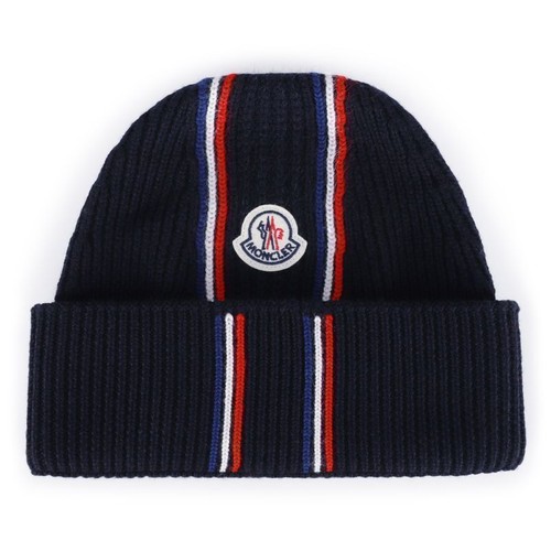 Moncler bonnet rayures avec - bonnet,