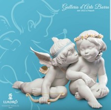 Lladró porcelaine Art By Lladro En porcelaine Blanc, Couple Anges Cupidon