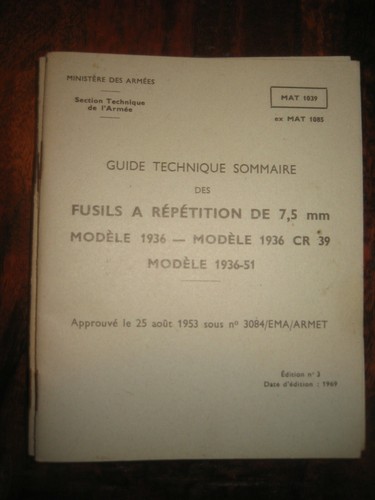 Authentique guide fusil mas - authentique,