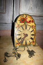 ANCIENNE horloge mural et mouvement FORET NOIRE Pendule XIX