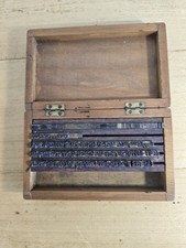 coffret lettres d'imprimerie pour tampon en laiton H 5mm