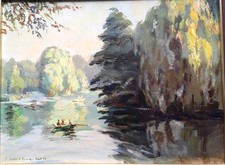 Pierre Boudet (1915-2011) L'Indre à Esvre (1954)