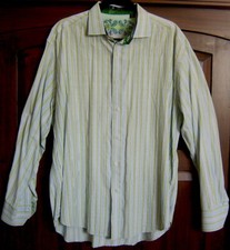 Robert Graham Green Striped