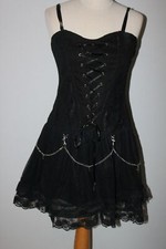 Robe DEAD THREADS  PIN UP - Rock Gothique -  Romantique - Noir  Crucifix  L