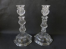 très rare paire de chandeliers en cristal de Baccarat XIXeme signés 