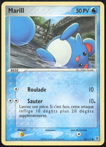 Carte pokémon marill 113 - pokémon,