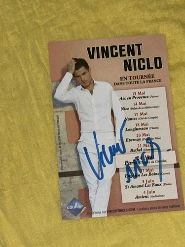 Flyer dédicacé autograph - flyer,