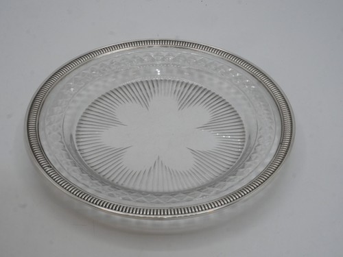 Assiette ronde argent - assiette,