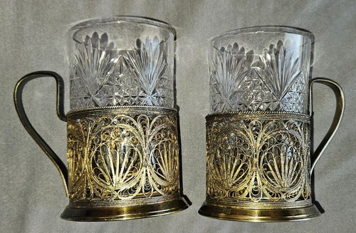 Porte verre russes filigrane - 2,