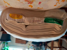 Ancien coupon de voilage blanc transparent en polyester peut etre 28 m /3m