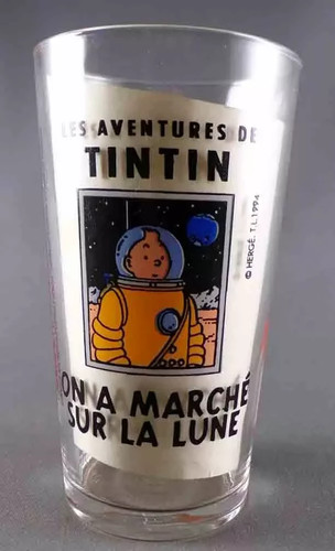 Herge tintin verre 1994 lune - tintin,