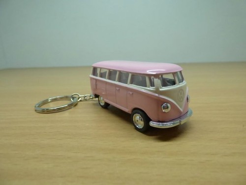 Porte cle combi rose - combi, t1