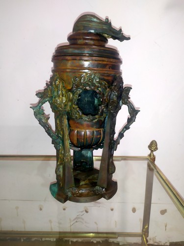 Ancien brule parfum bronze - ancien,