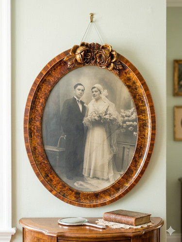 Cadre photo mural - , ovale