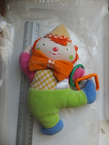 Peluche doudou clown cm - clown, 26
