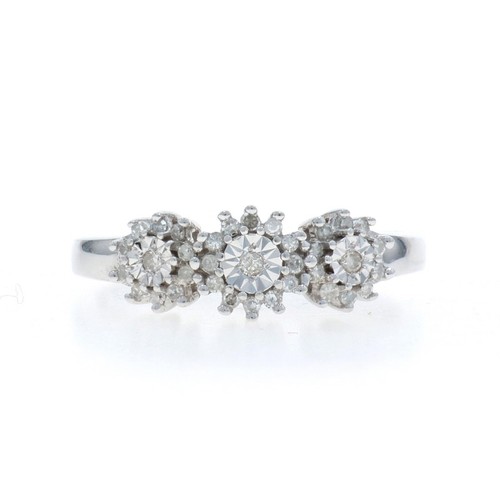 Bague blanc avec - avec, diamant