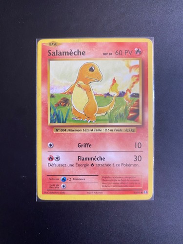 Carte pokemon salamèche - salamèche, pv