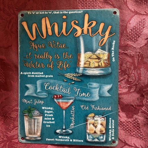 Whisky plaque métal 15 - .,