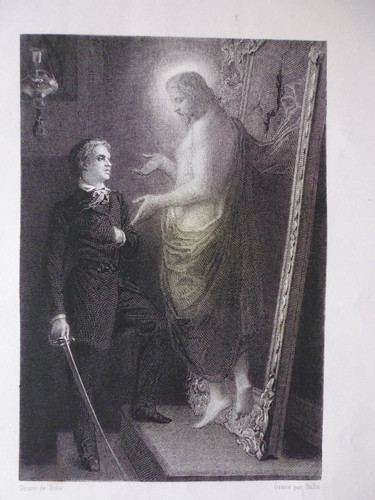 Gravure ancienne tableau - gravure, le