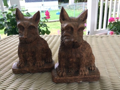 Bookends scottie dog - dog,