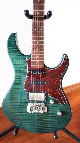 Belle guitare bleu indigo