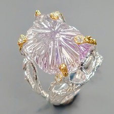 Bague fait main 35 ct bague