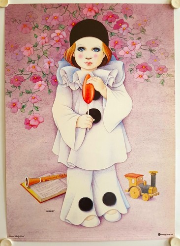 Affiche gibert 1982 pierrot - affiche,