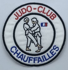 ÉCUSSON/PATCH - JUDO-CLUB - CHAUFFAILLES - diam 8cm. !!  (E2)