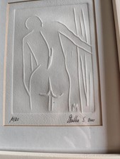 Peinture en relief encadrée