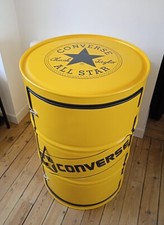 Armoire Bar Baril Fût de Décoration  Jaune & Noir  "Converse" 200L
