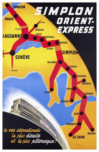Affiche chemin fer - affiche, orient