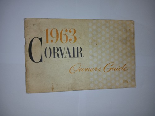 Chevrolet corvair 1963 manuel - corvair,