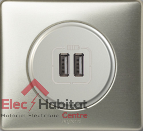 Prise double usb type - type, 2,4a