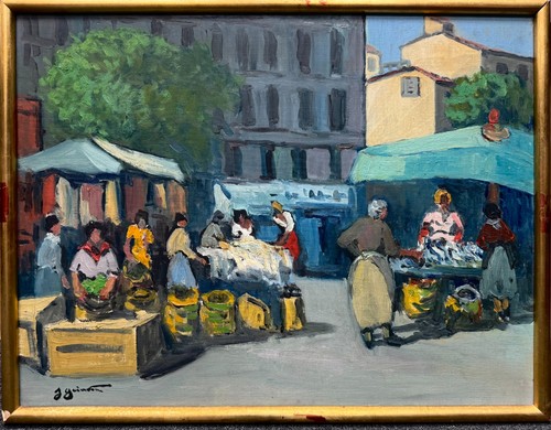 Tableau huile sur toile - sur, jean