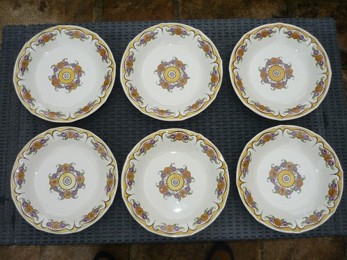 Assiettes art deco ceramique - 6,