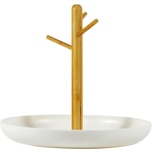 Plateau clés rangement bois