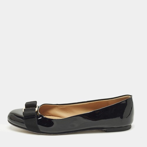 Ballerines cuir verni noir - ballerines,