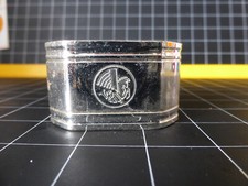 rond de serviette air france argenté + Air France silver napkin ring