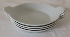4 plats à oeuf, porcelaine CNP France