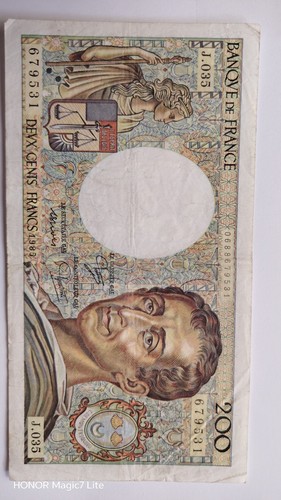 France billet 200 francs - france,