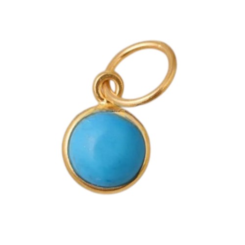 Naturel bleu turquoise - naturel, or