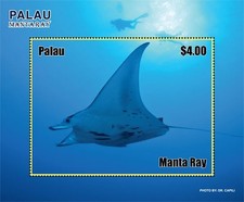 [ BB 20625-11 ] 2019 - TUVALU - MANTA RAY           1V    MNH **