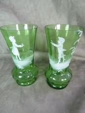 Paire vases emailles - de,