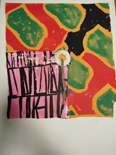 Serigraphie couleurs sur velin