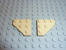 2 Tan Plates 2450 LEGO STAR